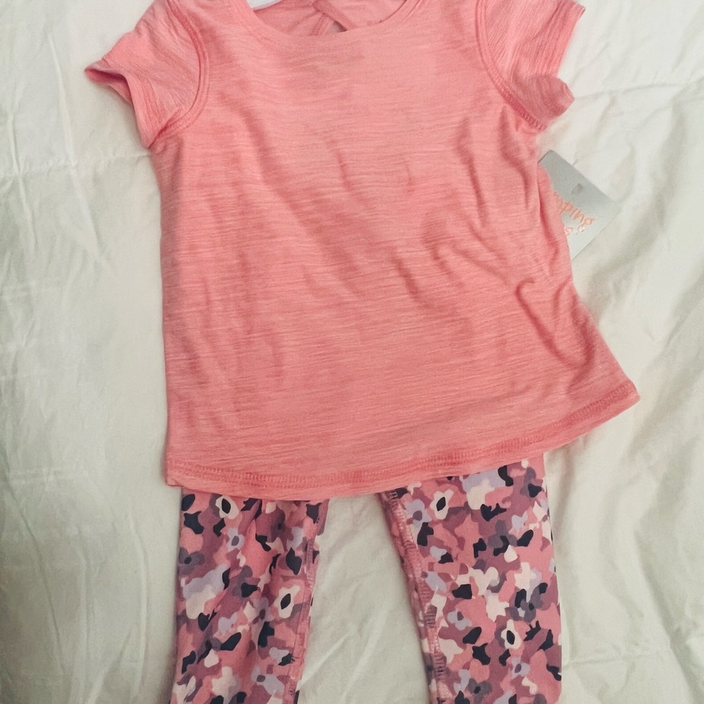 Jelly Bean Girls active wear set Outfit 12m